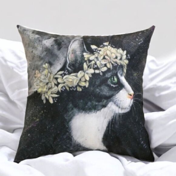 PURRMIKITTY Other - Cat Design Pillowcase for Accent Pillow